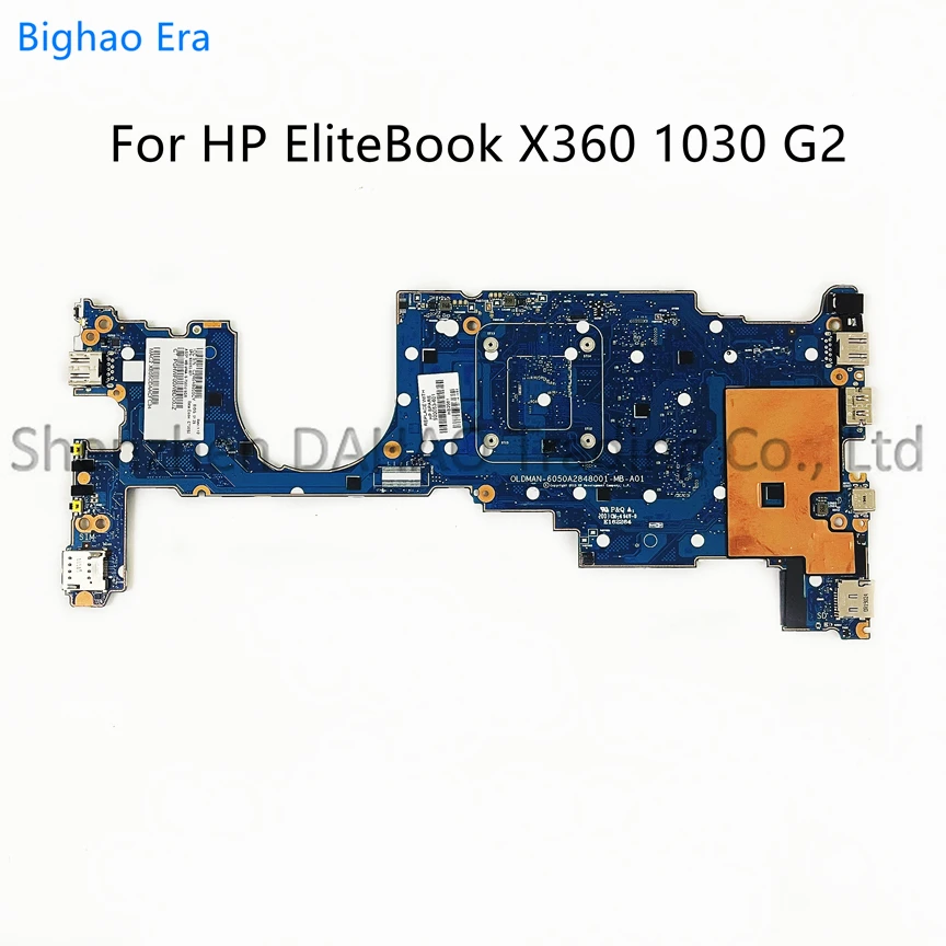 6050A2848001-MB-A01 For HP EliteBook X360 1030 G2 Laptop Motherboard With i5-7200U i7-7600U CPU 8G/16G-RAM 920053-601 920054-601