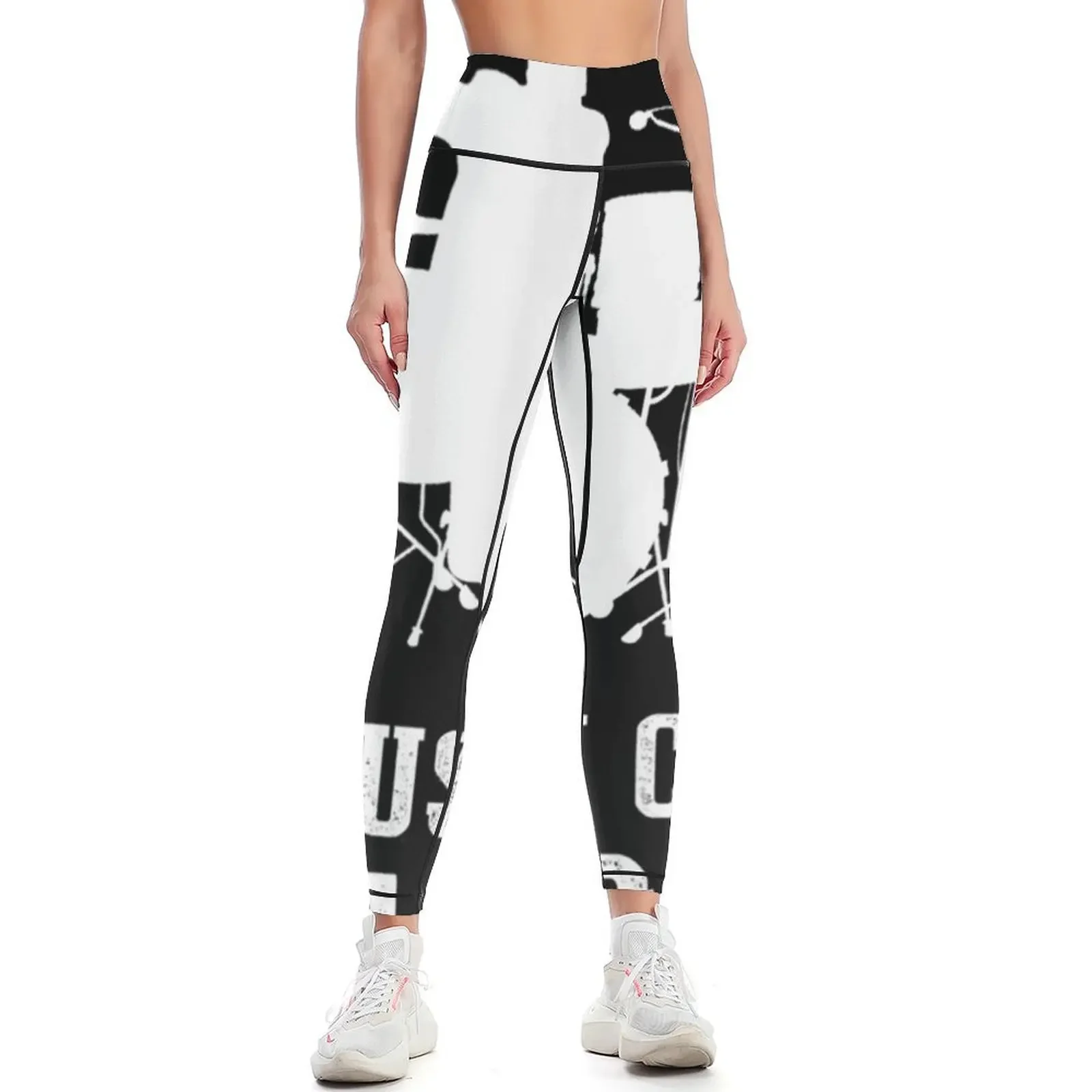 

I Play The Drum Because I Can't Dance Funny Leggings Women's sports Jogger pants gym clothing Womens Leggings