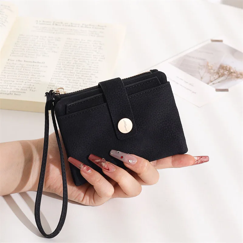 PU Leather Wallets for Women Vintage Purses Fashion Business Purse Card Holder Coin Purse Money Clip Men Wallets