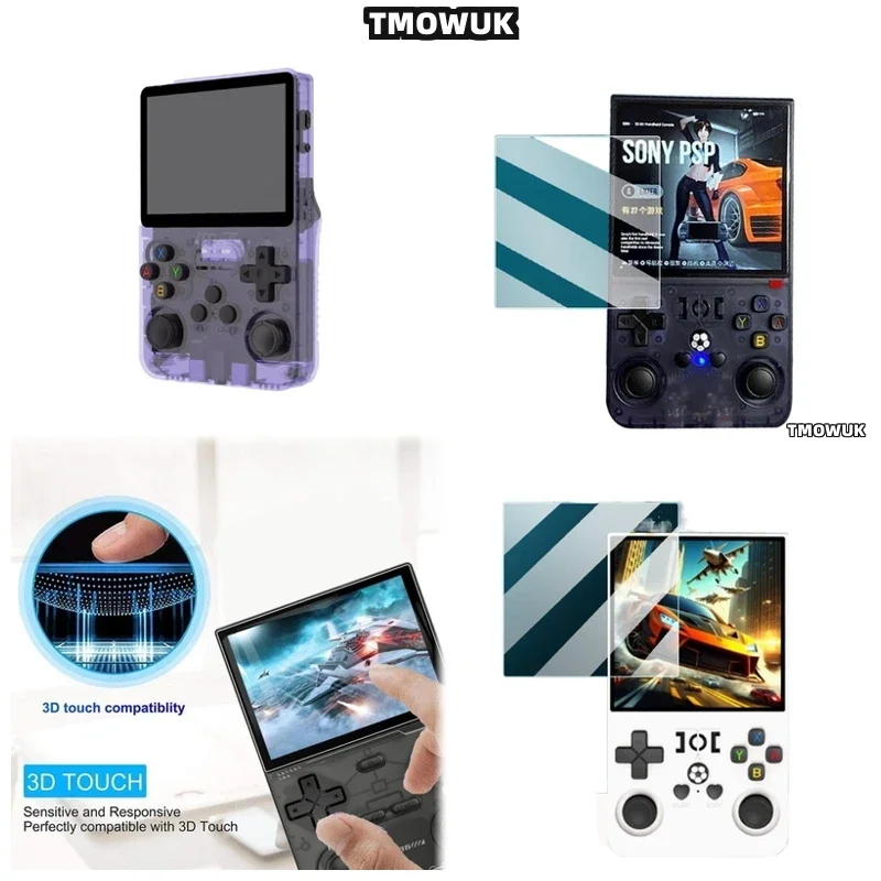 For R36Max V40Max R36Ultra R36Plus Retro Game Console Tempered Glass Screen Guard