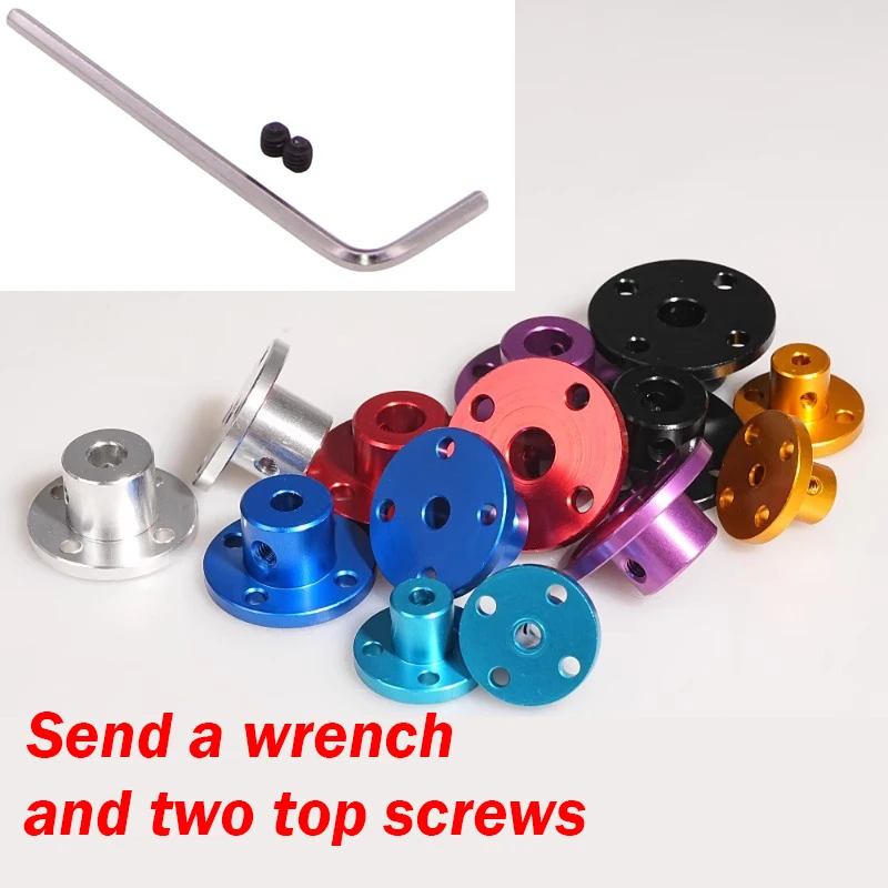 3mm/4mm/5mm/6mm/8mm Aluminum Alloy Flange Coupling for Motor Guide Shaft Coupler Support Connector Motor Guide Shaft Connector