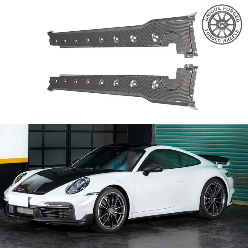26 Style 2019-2023 Car Modification Upgrade Body Side Skirt Mudguard Protective Plate Kit For 911 992