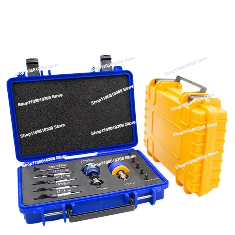 Woodworking Step Drill, Self-tapping Screw Fixed Depth Head, Adjustable Countersink Bit Set