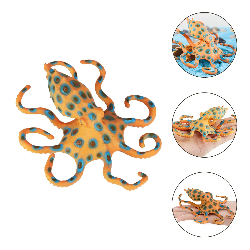 Marine Animal Model The Artificial Octopus Ornament Ornaments Small Decoration Simulation Figurine Plastic Child Desktop