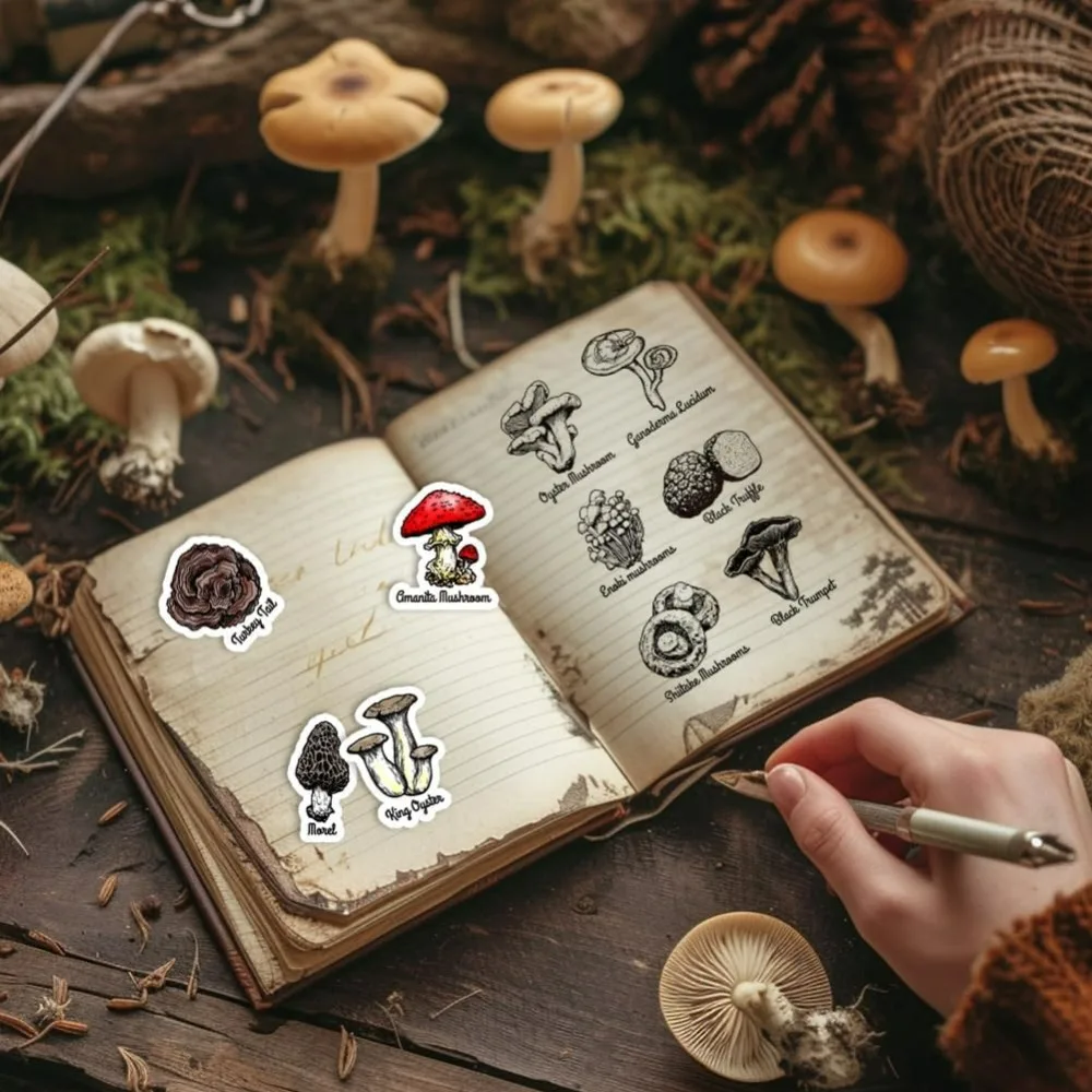 Mushroom Series Clear Stamp for Card Making Amanita Mushrooms Clear Silicone Stamp Shiitake Mushrooms Silicone Clear Stam