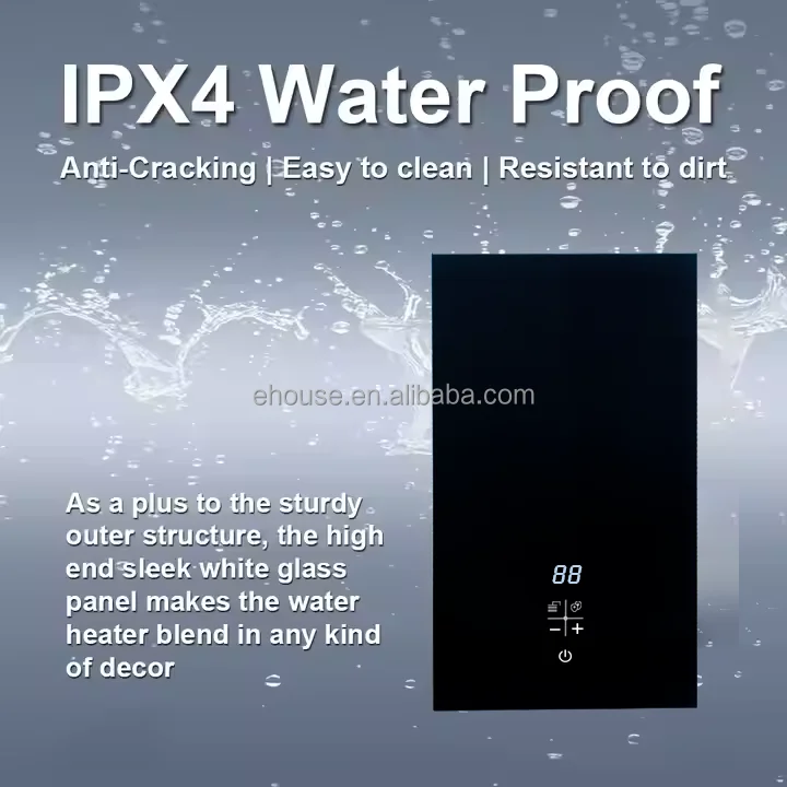 OEM 8.8Kw 220V Constant Temperature Hot Water Supply Wall Mounted Smart Bathroom Instant Electric Water Heaters