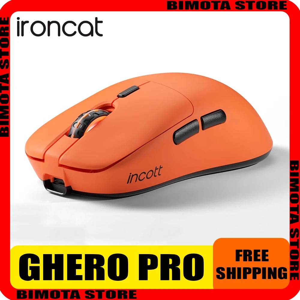 

Incott Ghero Pro Mouse 8k Return Paw3395 Dual Mode E-Sports Wireless Gaming Mouse Low Latency Ergonomics Mice Pc Gamer Office