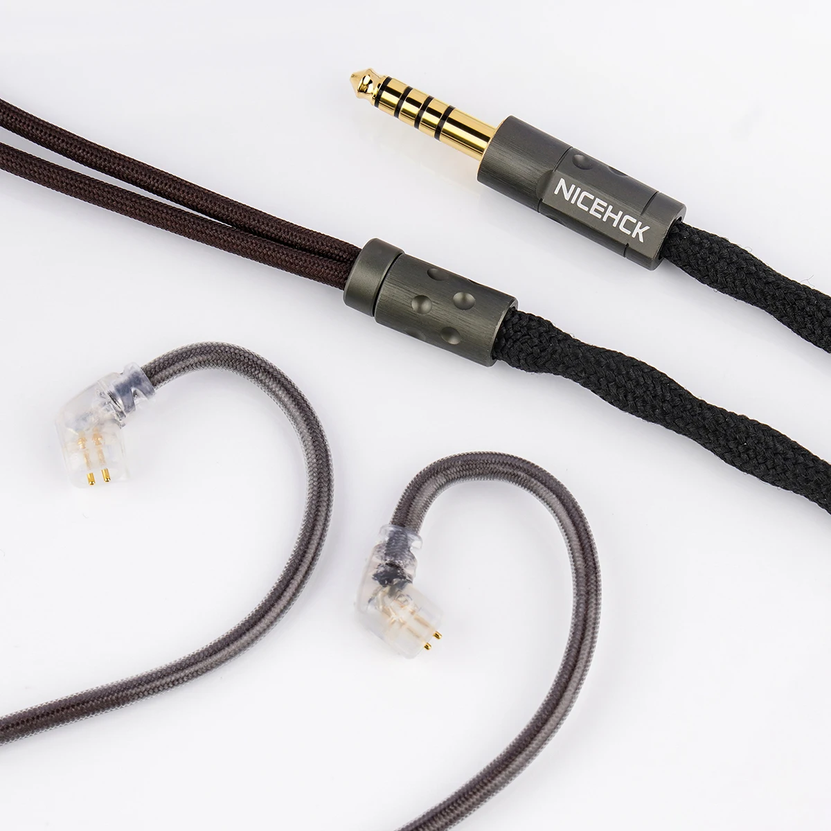 كابل صوت NICEHCK S77 7N سميك مطلي بالفضة OCC IEM استبدال سلك 0.78 مم 2Pin /QDC لـ HIMALAYA Davinci V16 Quartet KB02