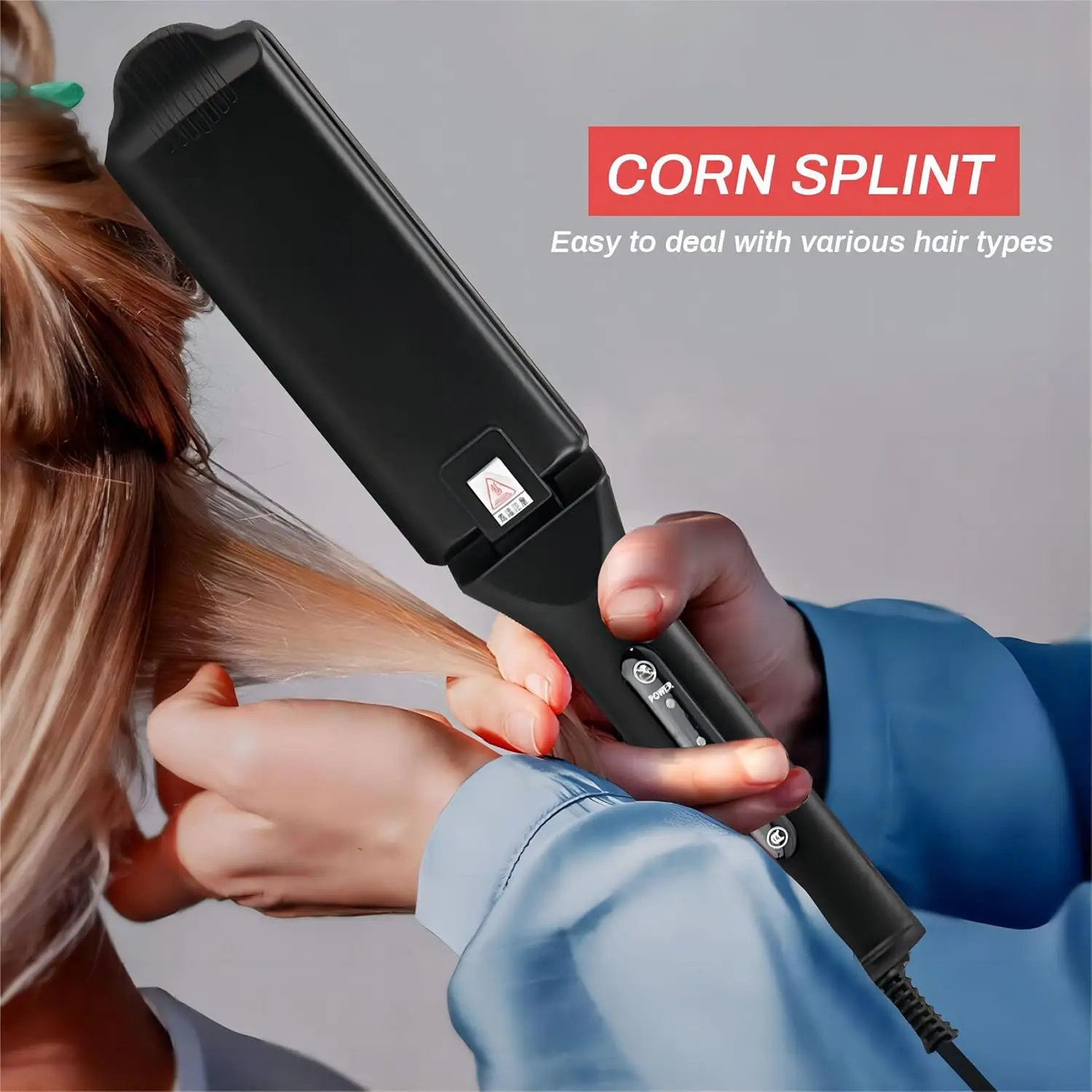 プロのふわふわヘアクリンパーウェーブボリュームヘアコルゲートアイロン電子コルゲートヘアアイロンホットビューティースタイリングツール