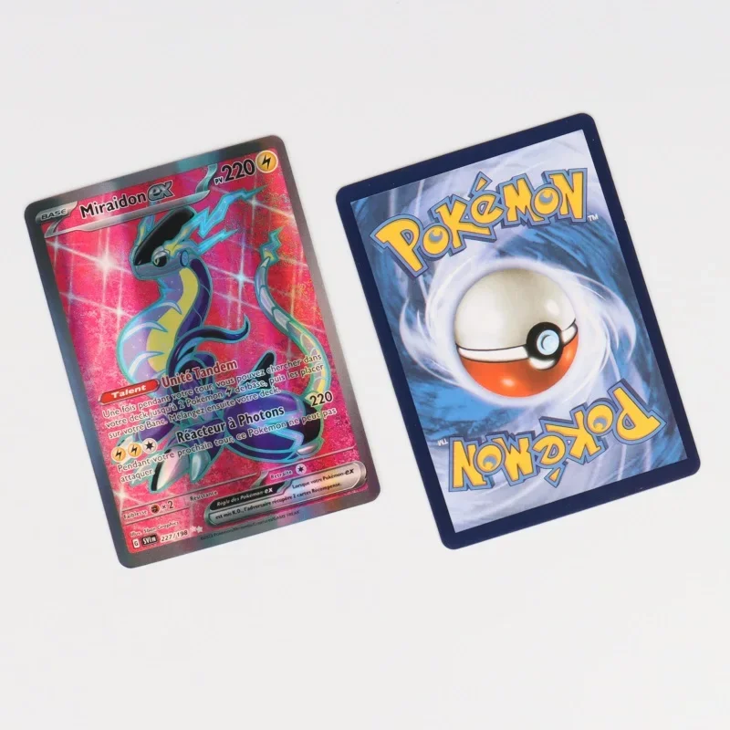 60-120Pcs French Pokemon cards Koraidon Miraidon EX Anime collect trading Card Birthday gift for children