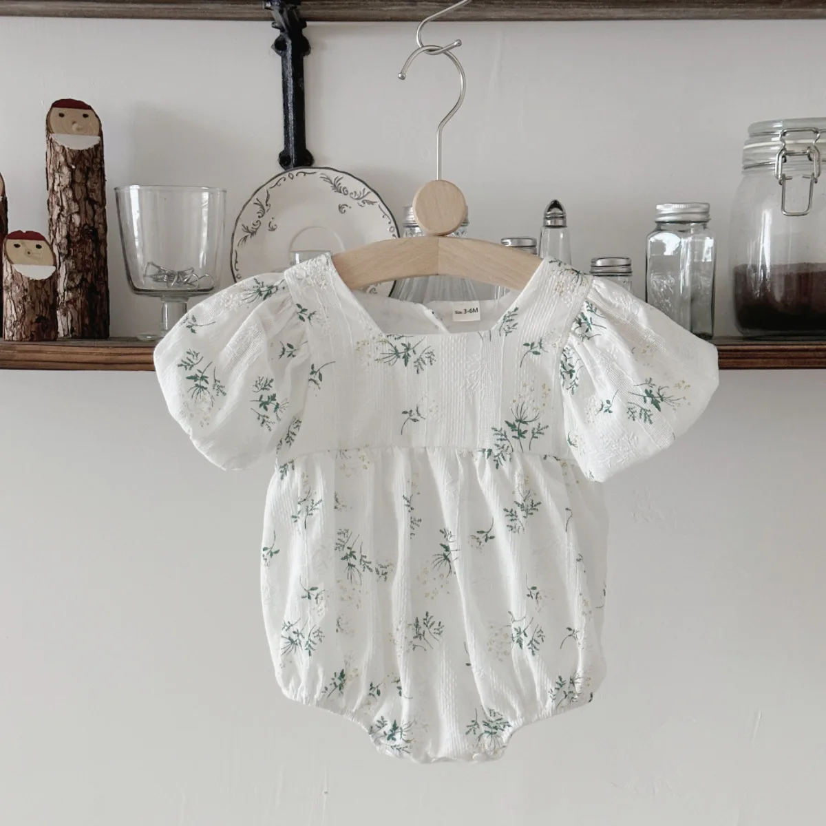 

Summer New Baby Boys Girls Clothes Infant Bodysuits Bubble Romper Toddler Infant Jumpsuit Flowers Embroidery Newborn Clothing