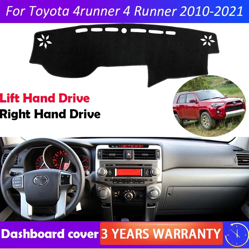 For Toyota 4runner 4 Runner N280 2010-2021 2015 Anti-Slip Mat Dashboard Cover Pad Sunshade Dashmat Car Accessories 2011 2012