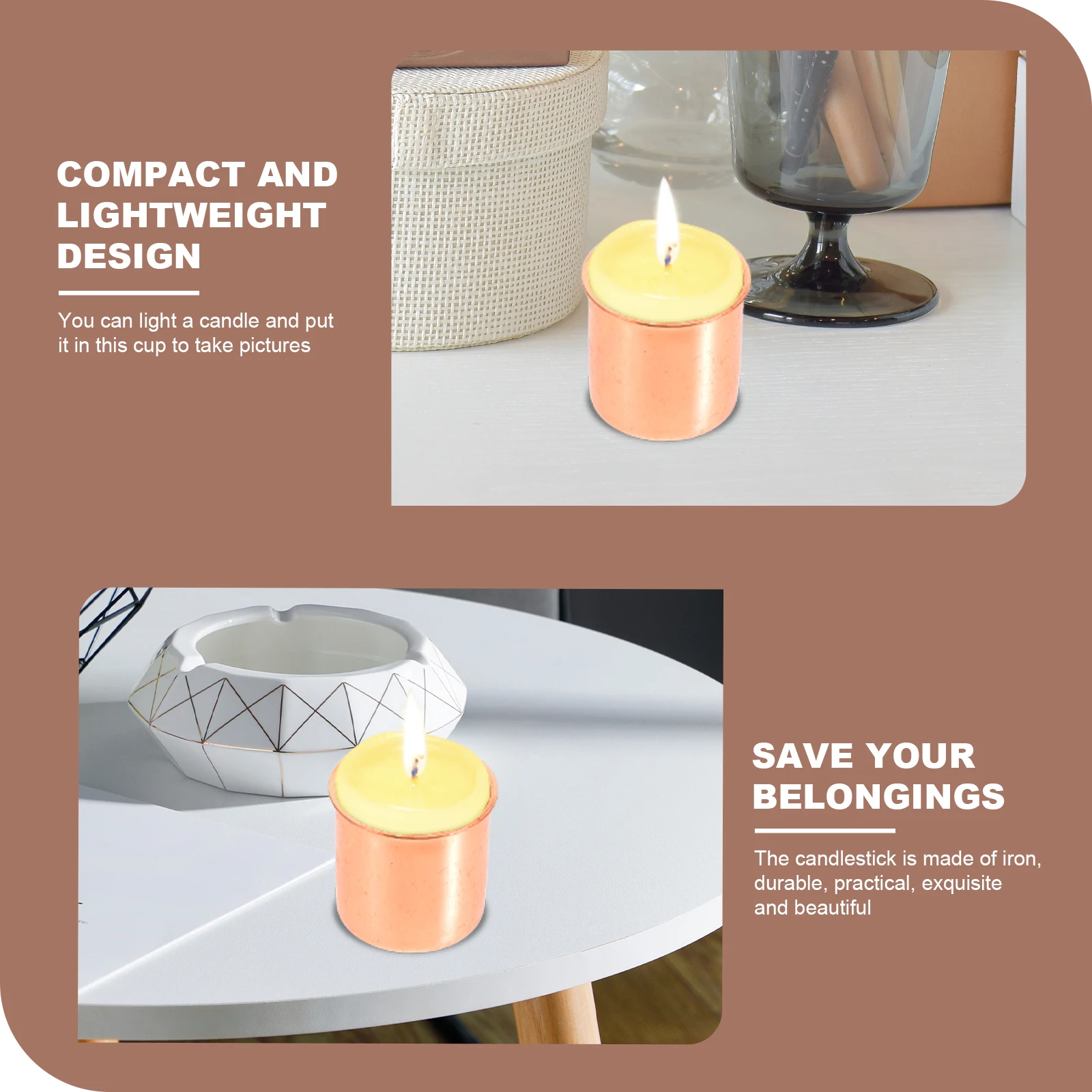 

10pcs Metal For Diy Decor Wedding Banquet Craft Projects Metal Art Holder Holder Rack Art Stick