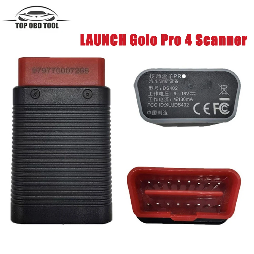 

Free Shipping Launch X431 pro golo 4 Pro OBDII Auto Scanner OBD2 Bluetooth Adapter Support All System PK Thinkdiag /Easydiag