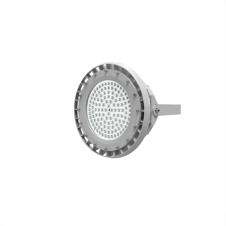 YYHCUL844 Class I Division 2 100W 120W 150W 200W IP66 Round Shape Explosion Proof Light with Battery Backup Emergency Mode 90min