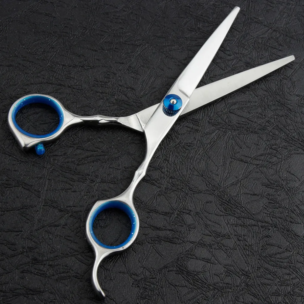 

Professional Hair Scissors Barber Cutting Tool for Salon and Home Use Blue Screw Design Hairdressing Scissor
