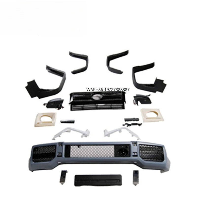 

W463 G500 G63 G550 a Style Body Kit G CLASS W463 Front Bumper Side Mirror Headlights Cover Front Grille Over Fender