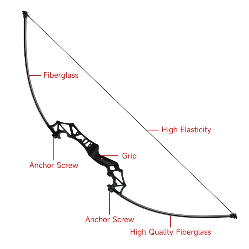 High Shooting Competition Professional Bow Quality Metal 30-50lbs Straight Bow Powerful Archery Recurve Bow For Outdoor Hunting