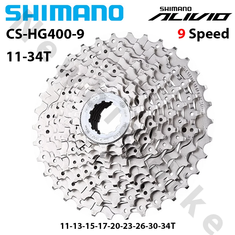 Shimano Alivio M4000 HG400 9 Speed Fiets Cassette MTB Mountainbike Vrijloop HG400 9 S 11-25 T 11-28 T 11-32 T 11-34 T 11-36 T
