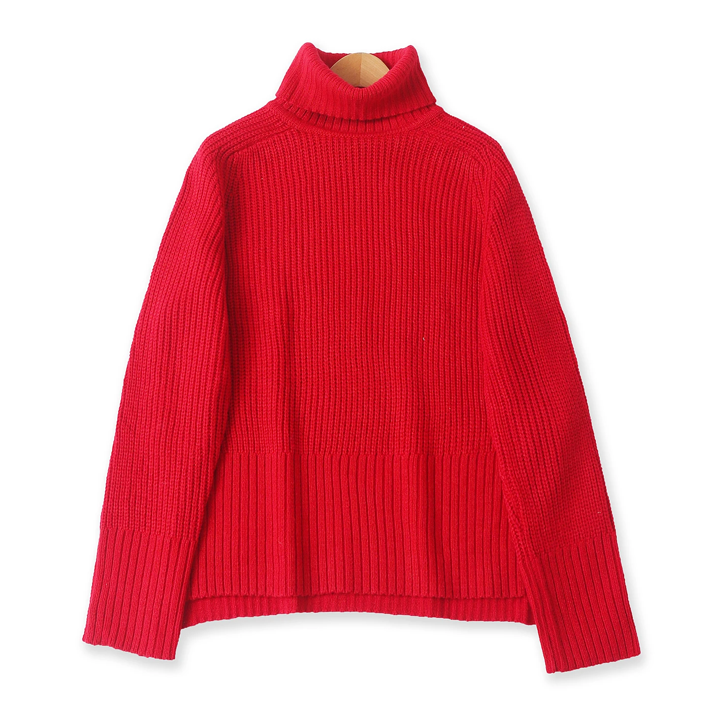 

Thiened свитер с высоким воротником, женский модный свободный длинный свек на голову, осень-зима, новый вязаный свитер с открытым разрезом