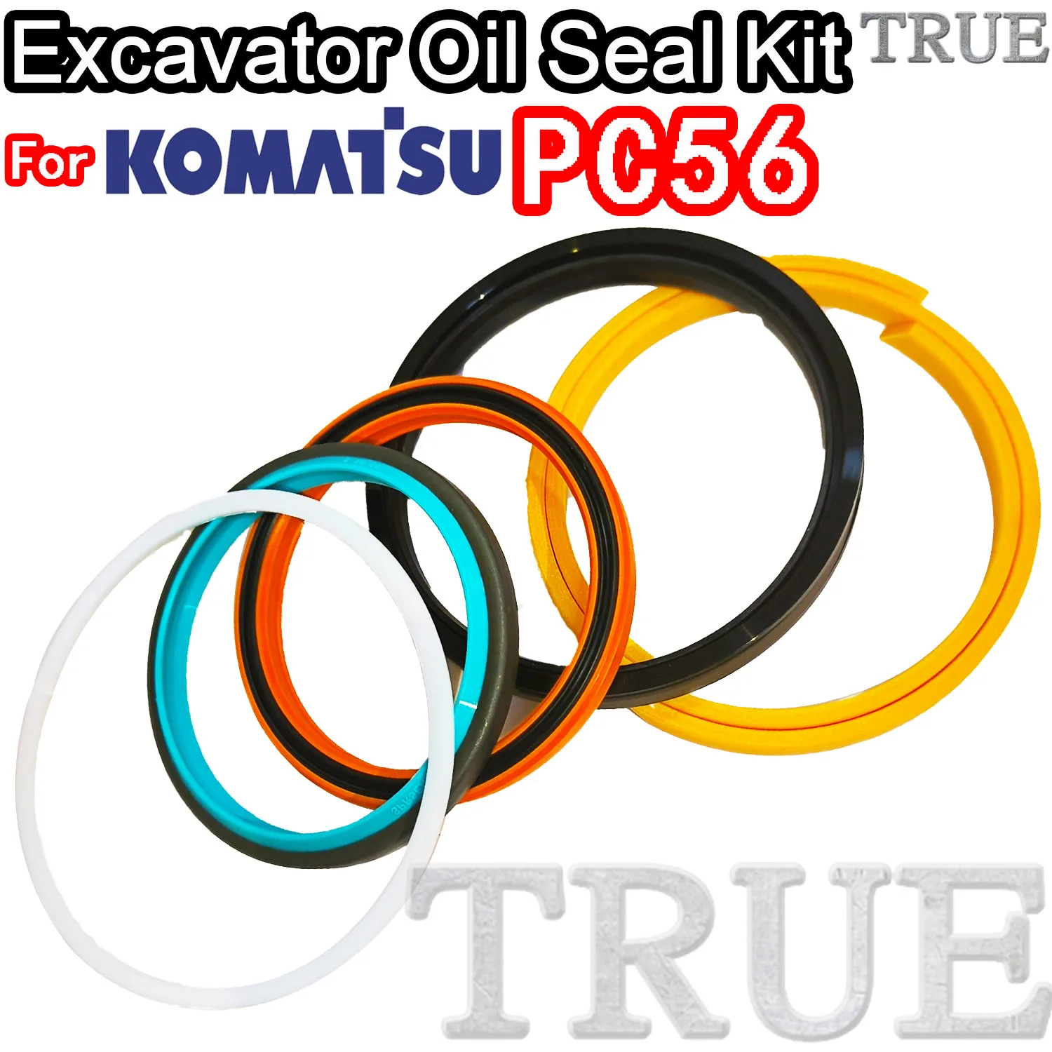 

For KOMATSU PC56 Excavator Oil Seals Kit Repair Parts MOTOR Piston Rod Shaft Replacement Dust Bushing FKM High Quality Hit VLE