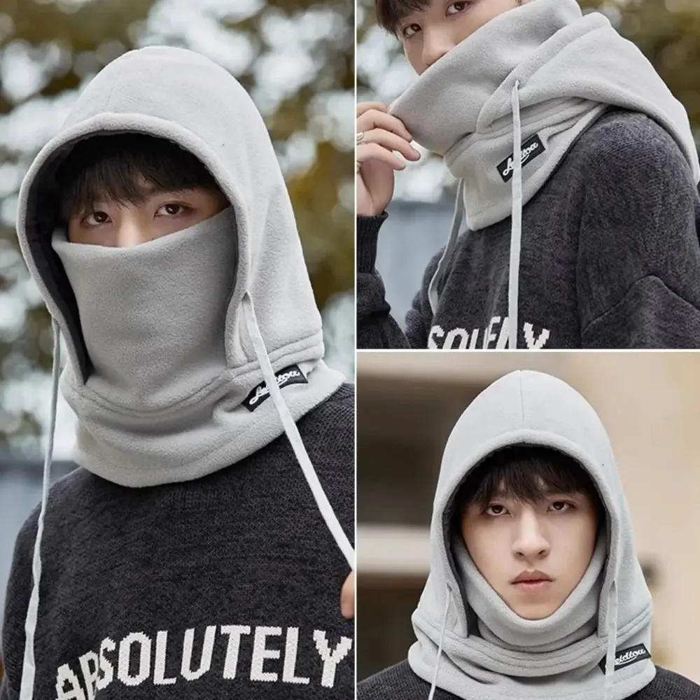 

Pullover Hat Balaclava Hat Ear Protection Hat Full Face Cover Hats Face Mask Fleece Hooded Scarf Plush Scarf Winter/Autumn