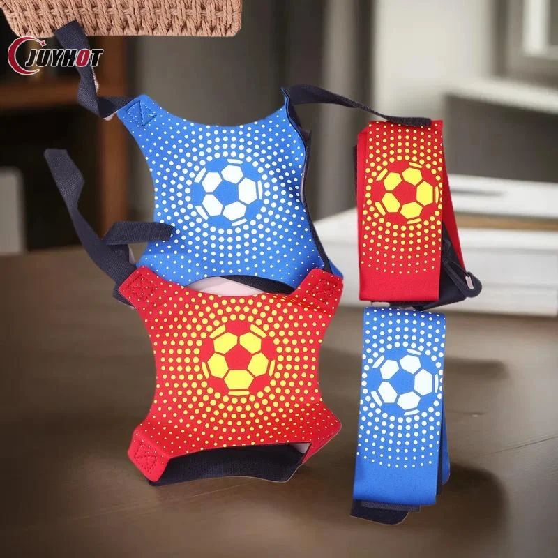 축구 바운스 백 바운스 장치 초등 및 중등 학생을위한 볼 컨트롤 및 연습 축구 훈련 벨트