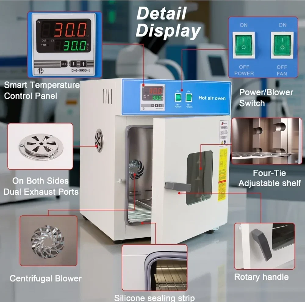 Laboratory Electric Heating Constant Temperature Blast Drying Oven Industrial 3D Printing Materials Commercial