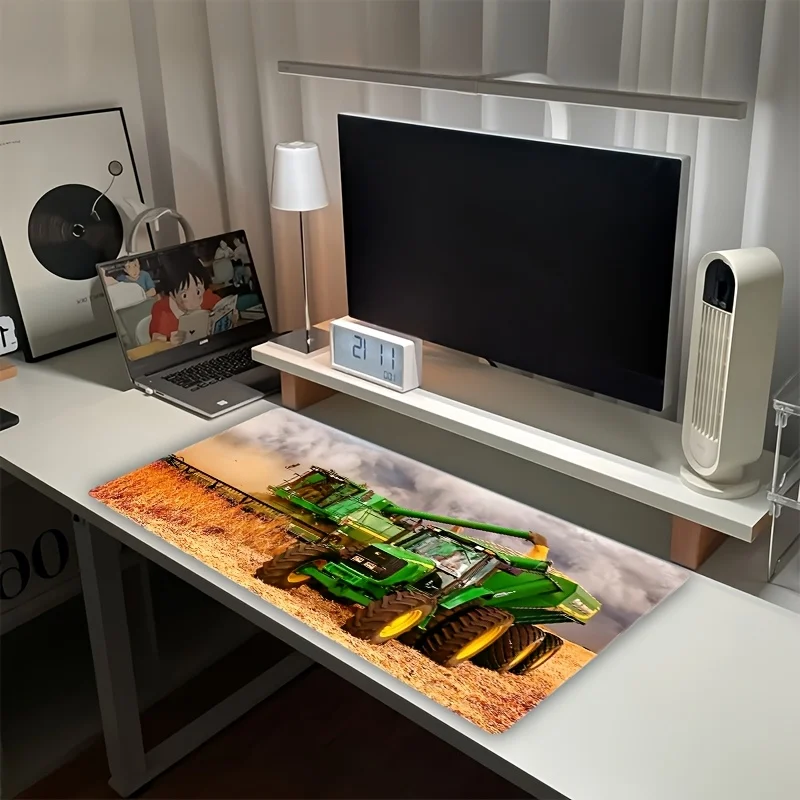 Agricultural Harvester Large Mouse Pa Table Mat Gamer Decoration Setup Office Accessories Desk Mat Playmat Mouse Mat 90x40