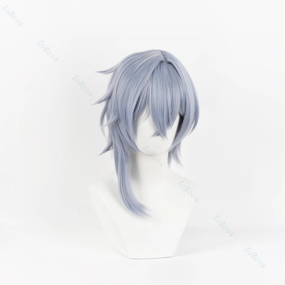 Moze Cosplay Wig Honkai Star Rail Moze 35CM Short Hair Women Men Halloween Role Play Wig with Free Wig Cap