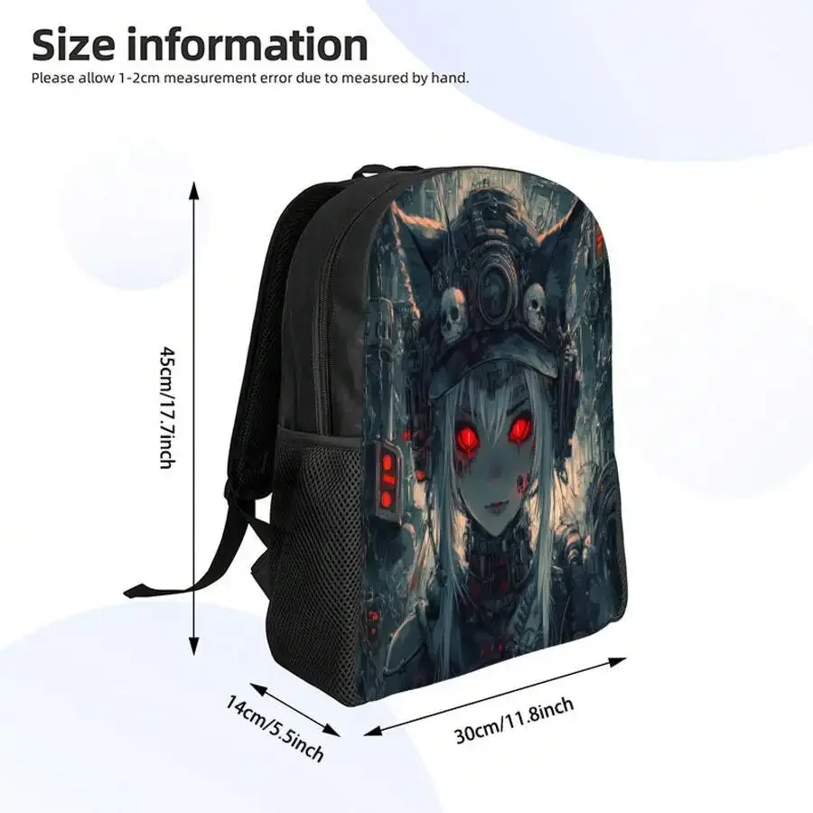 Anime Graphic Backpack With Japanese Motif - Durable Polyester Unisex Bag For College Travel Hiking
