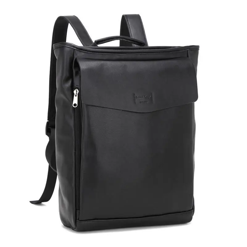Japanese And Korean Fashion New Simple Casual Versatile Super Large Capacity Vertical Square Leather Backpacks For Women Trendy
