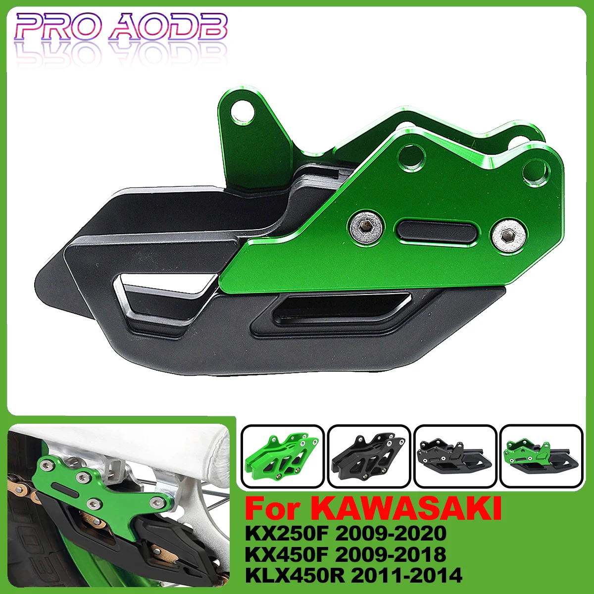 

Motorcycle Chain Rear Swing Chain Guide Plate Roller Guard For Kawasaki KX-250F KX 250F 450F KX250F 2006-2020 KX450F 2006-2018