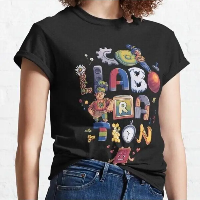 Collaboration Cody May It Takes Two klassisches T-Shirt