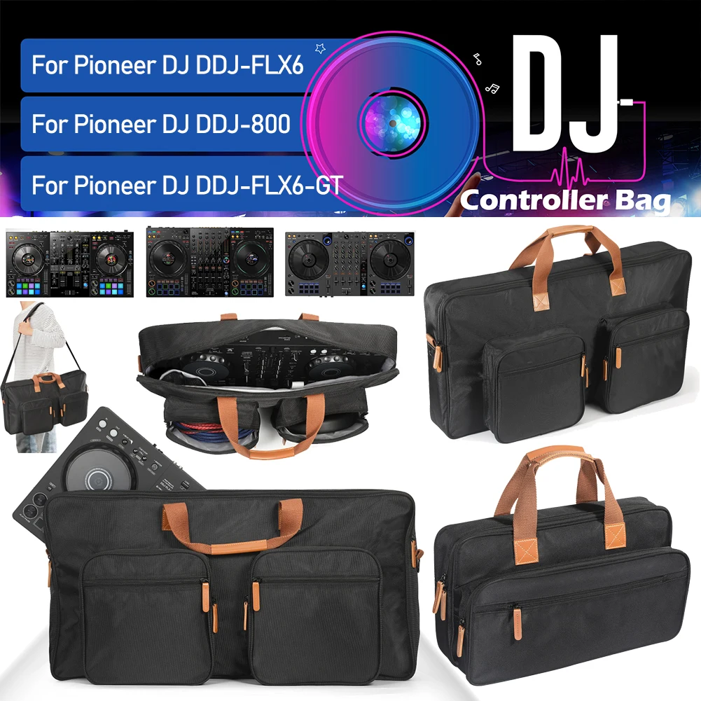 

DJ Controller Padded Storage Bags Dustproof Turntables Protective Case with Sholder Strap for Pioneer DJ DDJ-800 DDJ-FLX104 FLX6