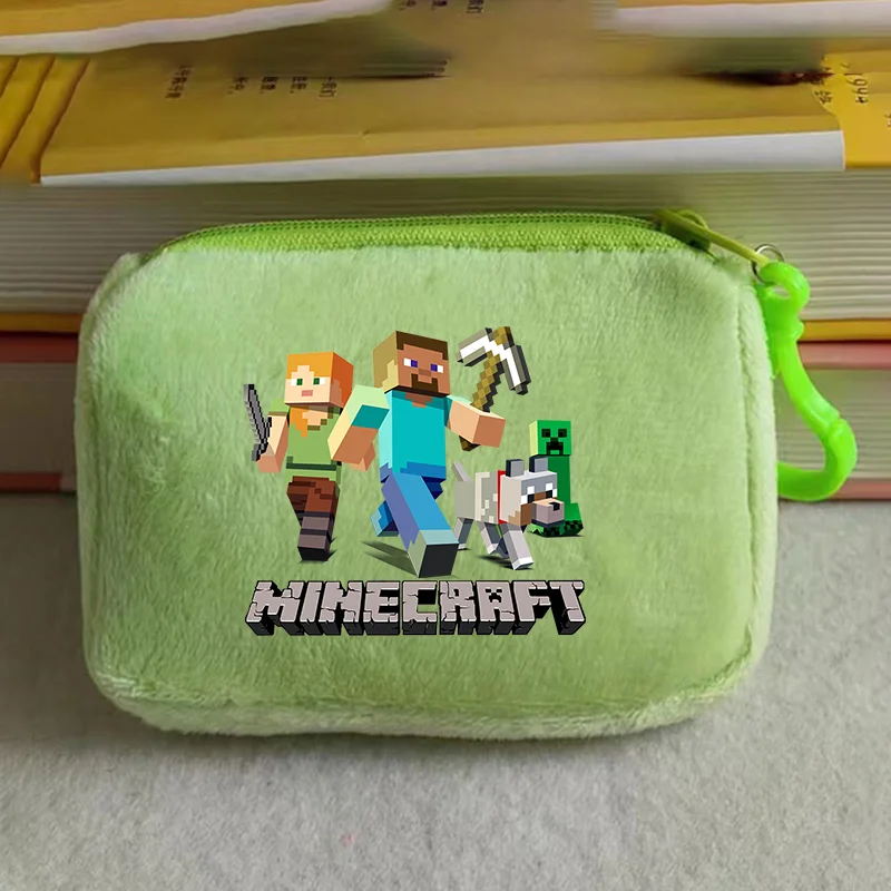 

Miner Crafting Pixel Mini Wallet Hot Game Coin Purse Cute Square Storage Bag Kawaii Key Earphone Pouch Cartoon Birthday Gifts
