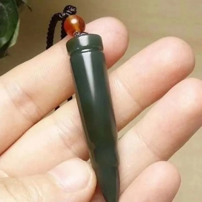 

Pendant Bullet Head Jade Pendant for Men and Women Couple Charms