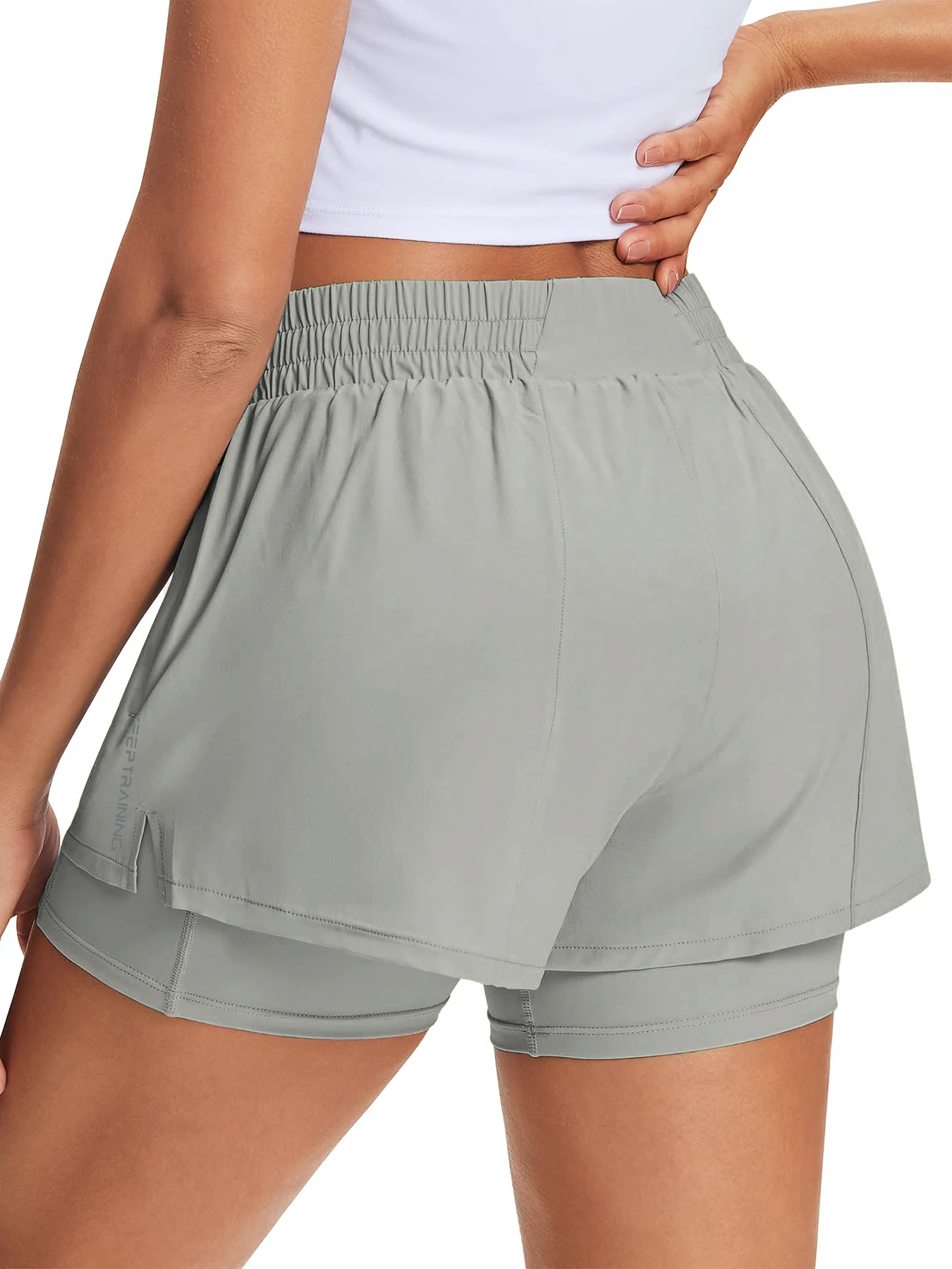 Damen-Freizeit-Sportshorts für Frühling und Sommer, Anti-Exposition Yoga-Shorts, atmungsaktiv, locker geschnitten, für Outdoor-Läufe, Damen-Fitnesshosen – Detail 15