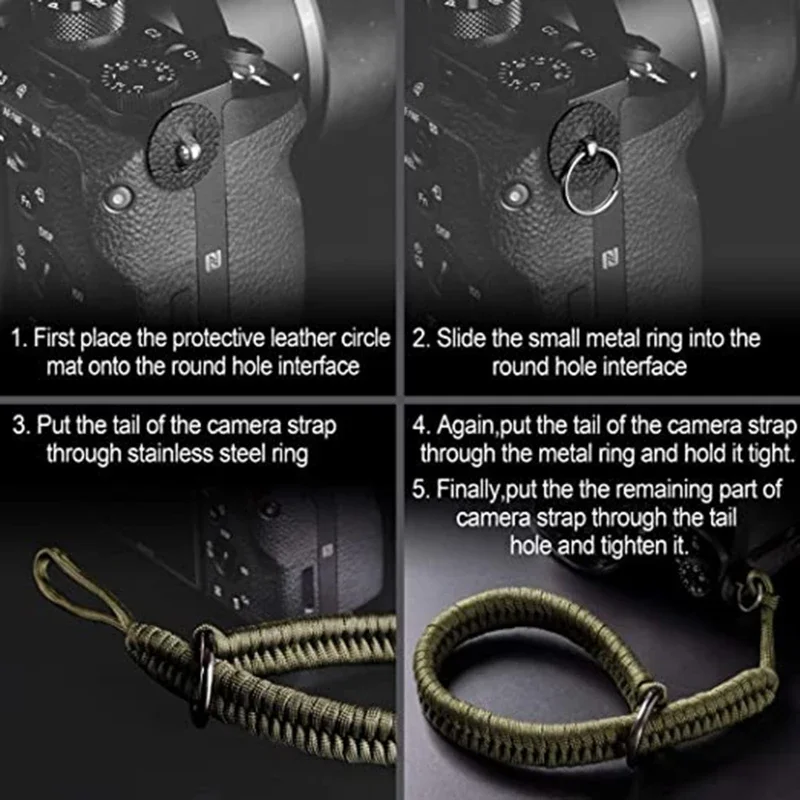 Camera Strap Camera Wrist Strap Hand Grip Paracord Braided Wristband for