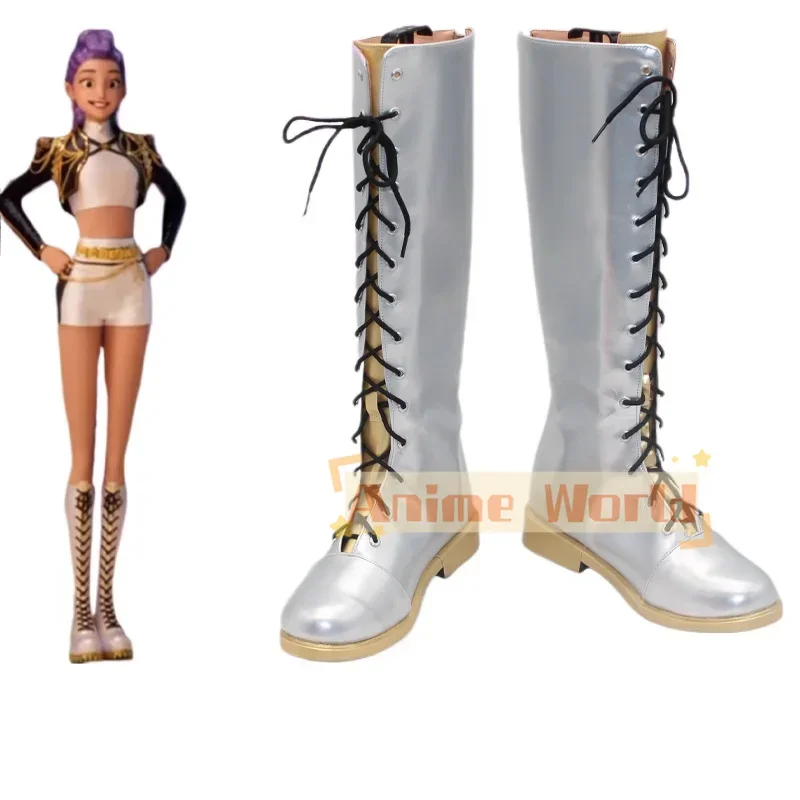 Children Adult Boys Girls Kids KPop Demon Hunters Rumi Cosplay boots Shoes Boots Women Girls Halloween Party Role Play Platform