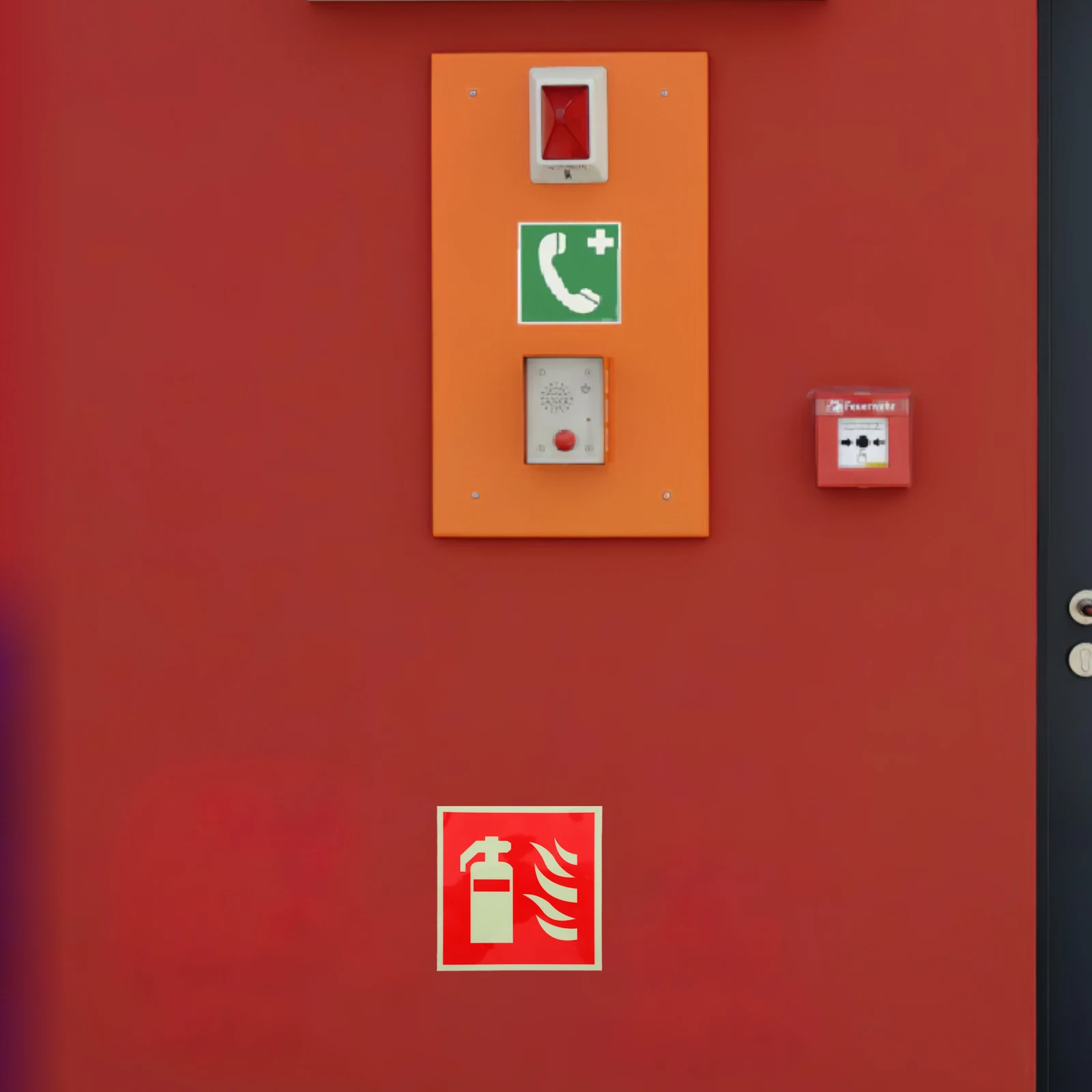 

4 Pcs Fire Safety Signs Extinguisher Stickers Phosphorescent Warning Labels Self Adhesive Glow Dark Decals Traffic Markers