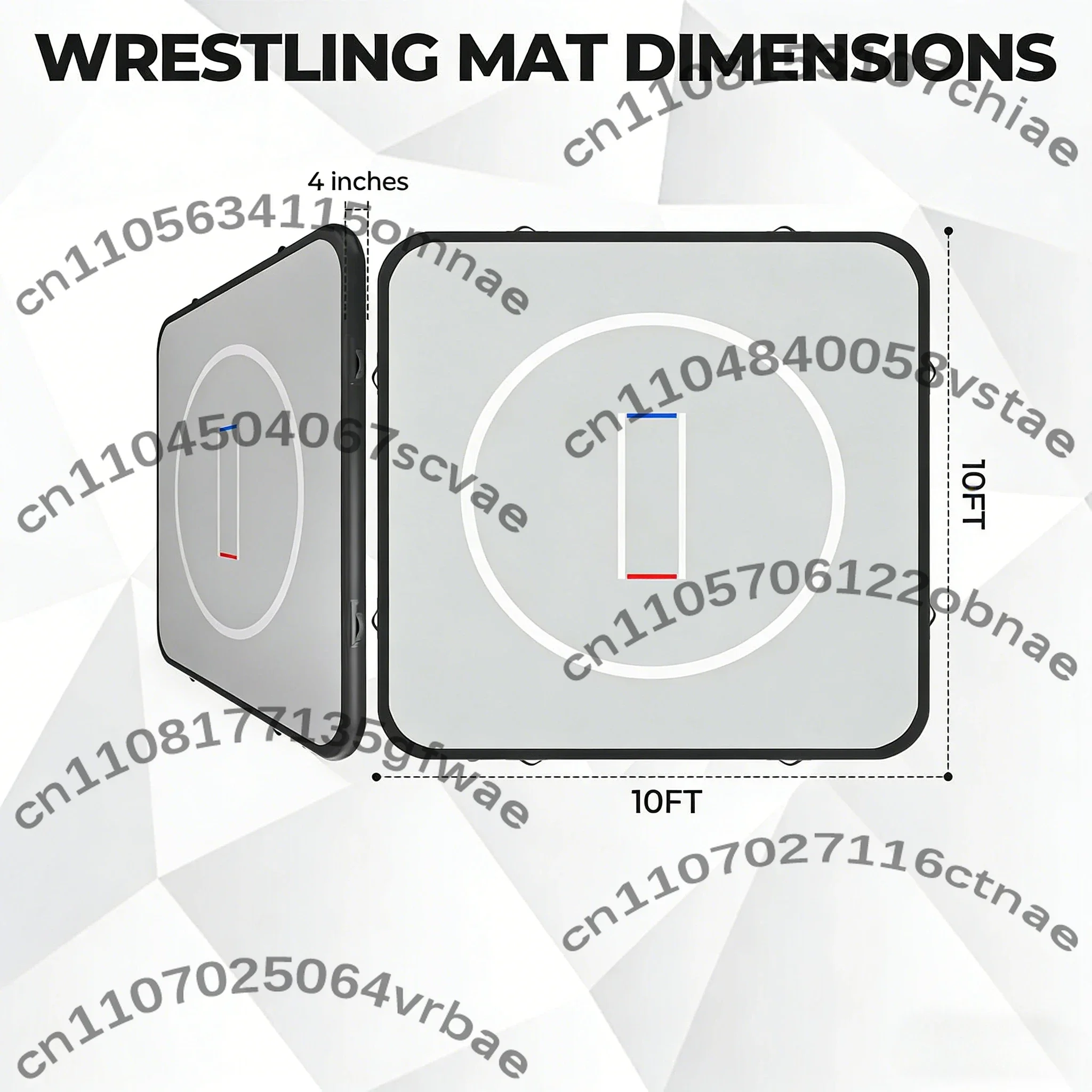 3*3M Professional Portable PVC Inflatable Changing Foldable 10cm Thick BJJ MMA Martial Arts Judo Wrestling Mat For Gym