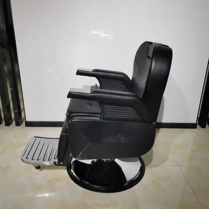 High quality popular men's brown/black classic hydraulic reclining salon barber furniture chair for beauty salon