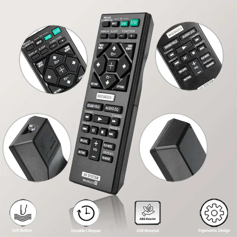 RM-ANU215 For Sony Remote Control Replacement, For Sony AV System HT-GT1 SA-WGT1 SS-GT1 HTGT1 SAWGT1