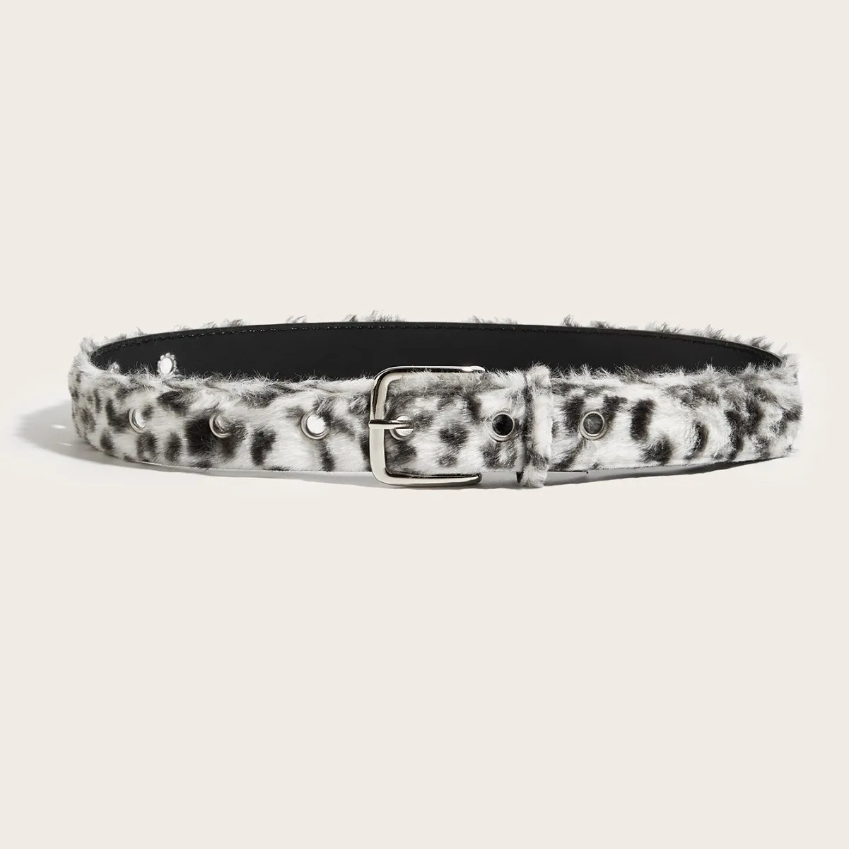 2026 new leopard belt Print Plush Belt Fashionable Warm Hip-Hop Adjustable Accessories Jeans Personalized Dirty Style zebra belt