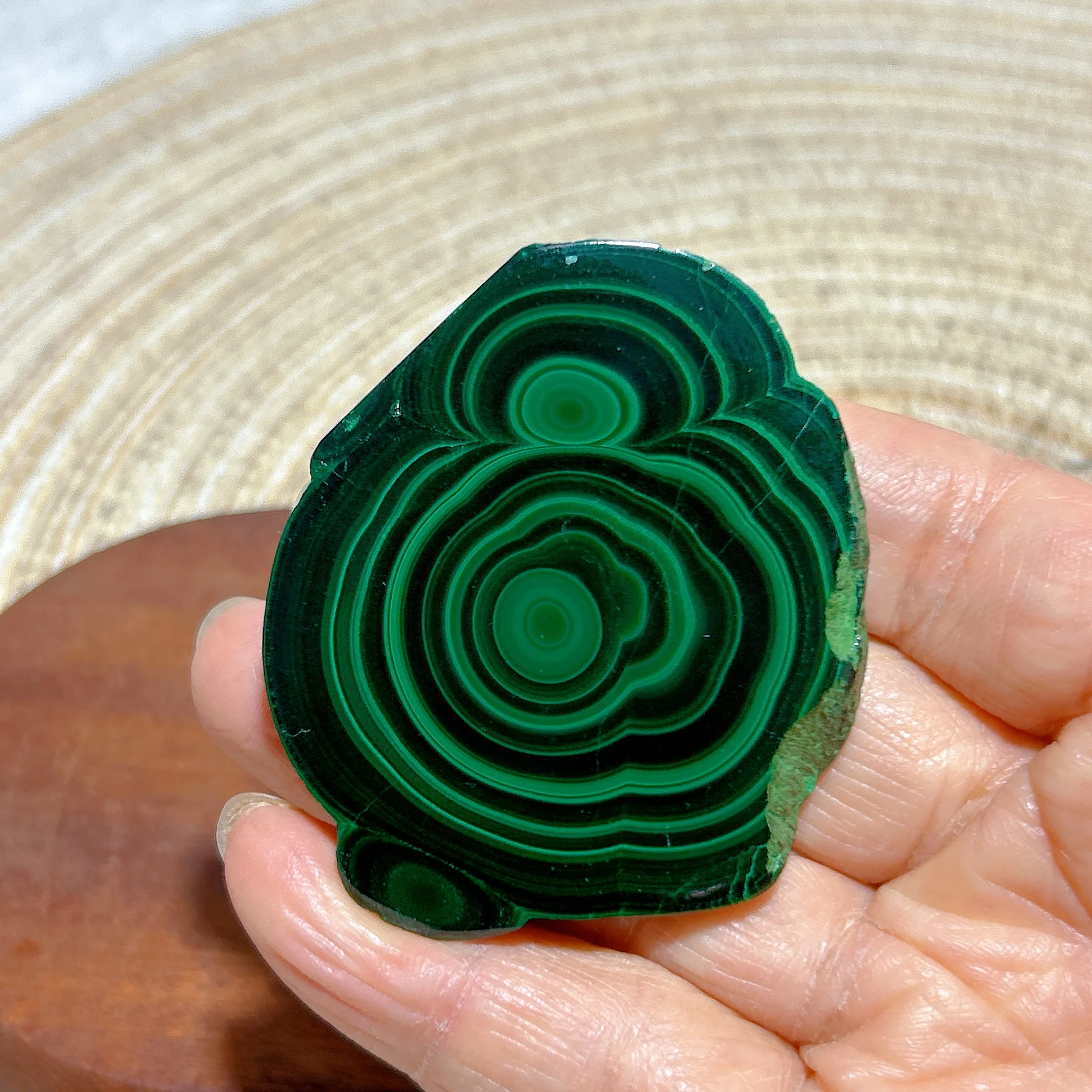 High Quality Healing Natural Crystals Malachite Slabs Polished Slices Precious Ore Mineral Energy Home Decorations Gift