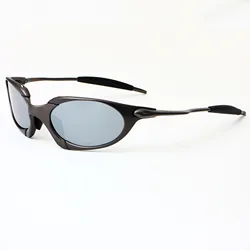 Golden frame polarized sunglasses X metal future technology style outdoor sports cycling sunglasses Romeo
