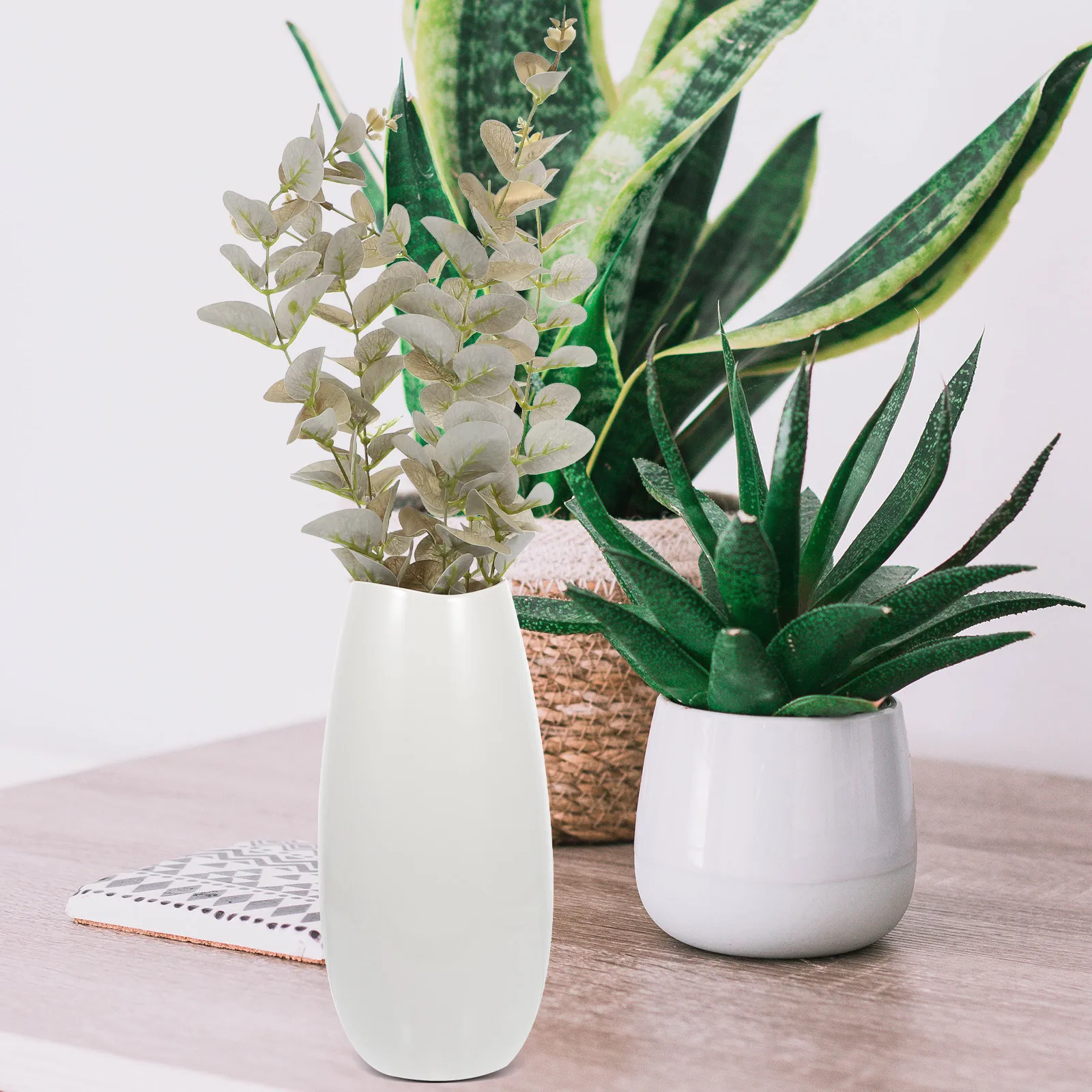 

Artificial Silk Money Leaves Realistic Green Plants Home Office Decor Fake Leaf Simulated Plant Indoor Outdoor