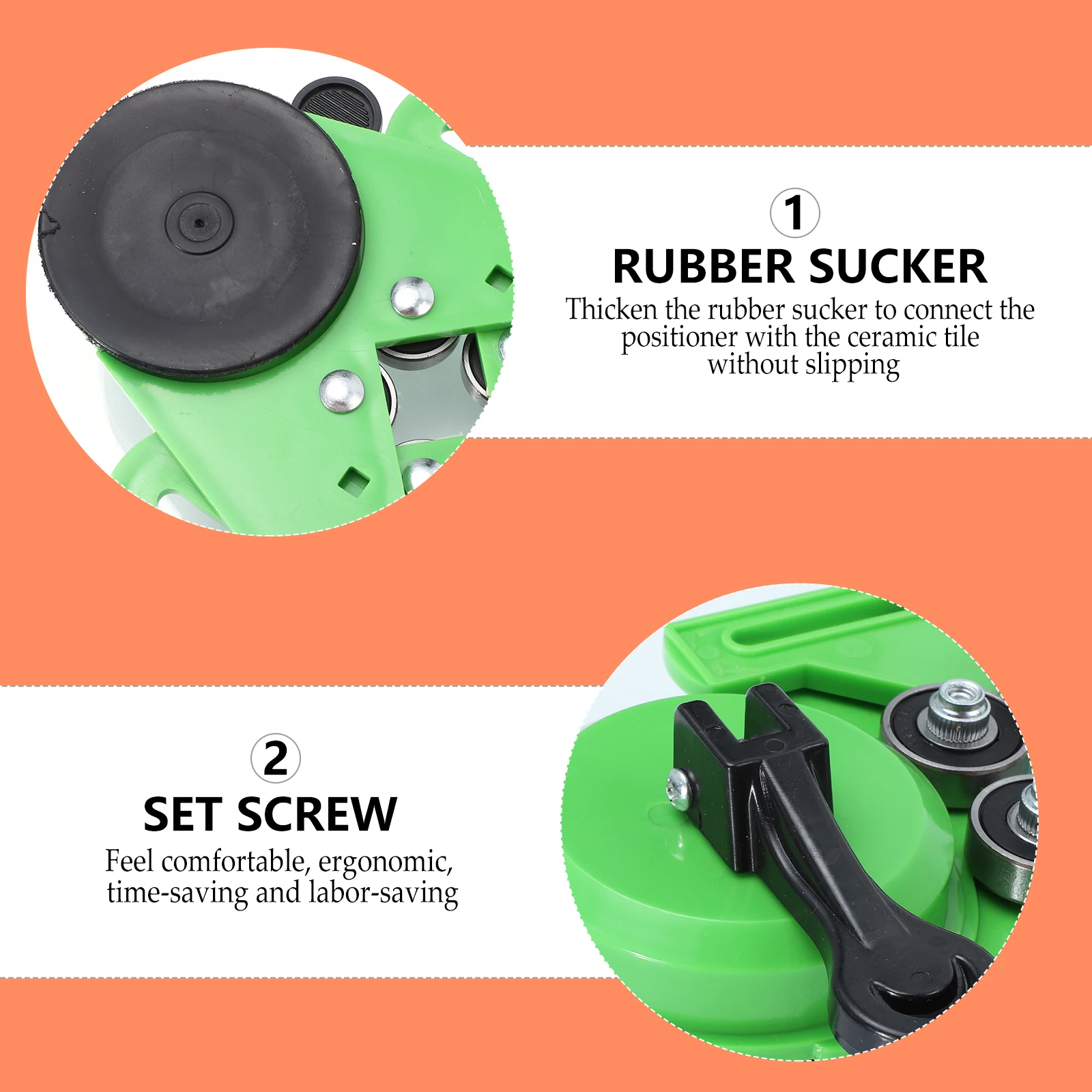 

Woodworking Positioning Hole Opener Locator Tool Green Alloy Steel Plastic Lightweight Durable Anti corrosion Easy