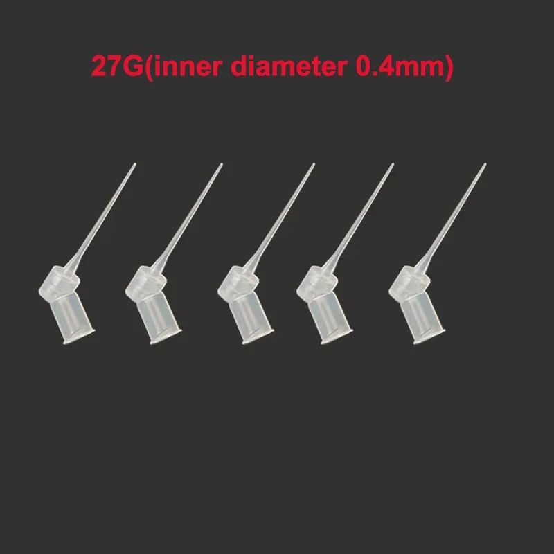 Dental Double Hole Endo Irrigation Tip 27G Plastic Root Canal Flushing Head Root Canal Washing Flexible Needle